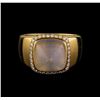 Image 2 : Fred of Paris Pain De Sucre Chalcedony and Diamond Ring - 18KT Yellow Gold