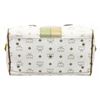 Image 4 : MCM Gold & White Visetos Coated Canvas Leather Boston Bag