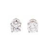 Image 1 : 1.00 ctw Diamond Stud Earrings - 14KT White Gold