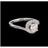 Image 1 : 0.96 ctw Diamond Ring - 14KT White Gold