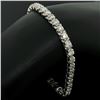 Image 3 : 18kt White Gold 3.48 ctw Diamond Line Tennis Bracelet