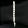 Image 4 : 18kt White Gold 3.48 ctw Diamond Line Tennis Bracelet