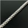 Image 5 : 18kt White Gold 3.48 ctw Diamond Line Tennis Bracelet