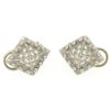 Image 1 : Barry Kieselstein Cord Platinum 0.50 ctw E VVS Diamond Pyramid Clip On Earrings