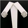 Image 3 : Barry Kieselstein Cord Platinum 0.50 ctw E VVS Diamond Pyramid Clip On Earrings