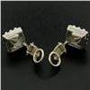 Image 8 : Barry Kieselstein Cord Platinum 0.50 ctw E VVS Diamond Pyramid Clip On Earrings