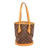 Image 2 : Louis Vuitton Monogram Canvas Leather Petit Bucket PM Bag