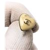 Image 3 : Chanel Cream Black CC Logo Heart Earrings
