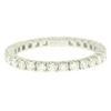 Image 1 : 18K White Gold 1.0 ctw F VS1 Round Brilliant Prong Set Diamond Eternity Band Rin