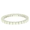 Image 7 : 18K White Gold 1.0 ctw F VS1 Round Brilliant Prong Set Diamond Eternity Band Rin