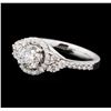 Image 1 : 1.37 ctw Diamond Ring - 14KT White Gold