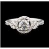 Image 2 : 1.37 ctw Diamond Ring - 14KT White Gold