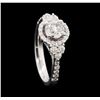 Image 4 : 1.37 ctw Diamond Ring - 14KT White Gold