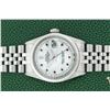 Image 2 : Rolex Mens Stainless Steel Mother Of Pearl Diamond & Ruby Datejust Wristwatch Wi