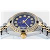 Image 4 : Rolex Ladies 2 Tone Blue Vignette Diamond & Sapphire Datejust Wristwatch