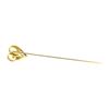 Image 2 : Opal Heart Stick Pin - Yellow Gold Plated