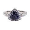 Image 1 : 2.40 ctw Sapphire and Diamond Ring - 18KT White Gold