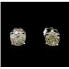 14KT White Gold 1.16 ctw Diamond Stud Earrings