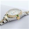 Image 4 : Rolex Ladies 2 Tone MOP Diamond & Emerald Datejust Wristwatch