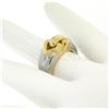 Image 7 : Bulgari 18kt Yellow and White Gold Dual Open Heart Ring