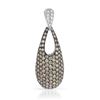 Image 1 : 18k White Gold 1.84CTW Brown Diamonds and Diamond Pendant, (SI2-SI3/G/C2-C3)