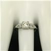 Image 4 : Antique Art Deco Platinum 0.90 ctw Old European & Marquise Diamond Solitaire Rin