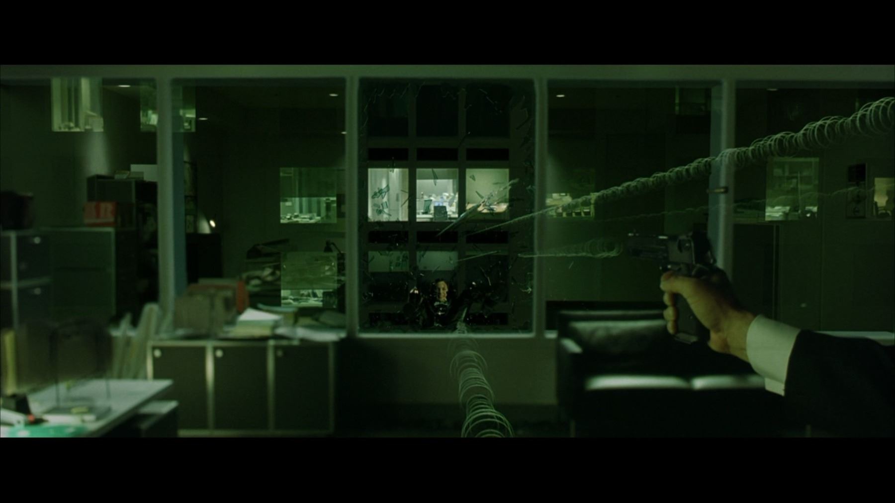 Guns In Matrix THE MATRIX RELOADED (2003) - Agent Johnson's (Daniel Bernhardt) Stunt ...
