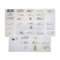 THE MUMMY RETURNS (2001) - Stephen Forrest-Smith Hand-drawn Pencil-and-ink Opening Scene Storyboards