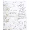 Image 3 : THE ROCKETEER (1991) - A. "Peevy" Peabody's Hand-drawn (Alan Arkin) Rocket Pack Schematics
