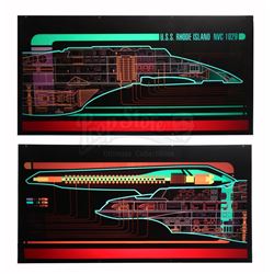 STAR TREK: VOYAGER (TV SERIES, 1995-2001) - USS Rhode Island Bridge Panels