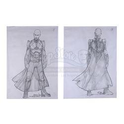 STAR TREK: NEMESIS (2002) - Mariano Diaz Hand-drawn Shinzon (Tom Hardy) Pencil Sketches
