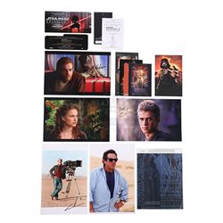 STAR WARS: PREQUEL TRILOGY (1999-2005) - Autographed Stills, Screening Tickets and Wrap Party Invita