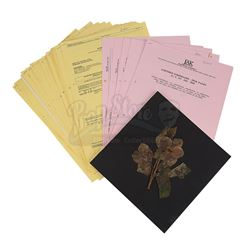 STAR WARS: PREQUEL TRILOGY (1999-2005) - Padme (Natalie Portman) Funeral Pressed Flower & Call Sheet