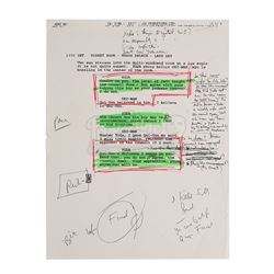 STAR WARS: THE PHANTOM MENACE (1999) - Frank Oz Heavily Annotated Script Page