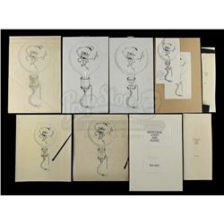 STAR WARS: THE EMPIRE STRIKES BACK (1980) - Hand-drawn Paul Huston Probe Droid Final and Preliminary