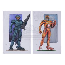 STARSHIP TROOPERS (1997) - John Bell Hand-Painted Johnny Rico (Casper Van Dien) Concept Artwork