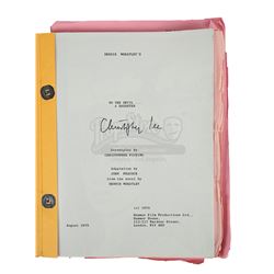 TO THE DEVIL A DAUGHTER (1976) - Sir Christopher Lee Personal Annotated Shooting Script