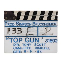 TOP GUN (1986) - Production-used Clapperboard