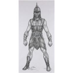 TROY (2004) - Mariano Diaz Hand-drawn Achilles (Brad Pitt) Costume Sketch