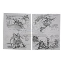 WAR OF THE WORLDS (2005) - Hand-drawn Robin Richesson Ferry Crossing Pencil Storyboards