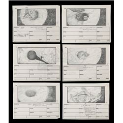 2010: THE YEAR WE MAKE CONTACT (1985) - Hand-Drawn Storyboards: Jupiter Escape