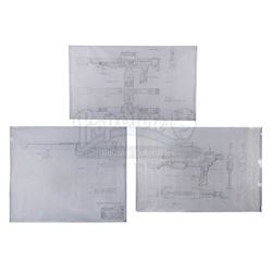ALIENS (1986) - Three Hand-drawn Flamethrower Production Design And Concept Artworks