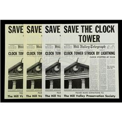 BACK TO THE FUTURE (1985) - Set of Four "Save The Clock Tower" Flyers