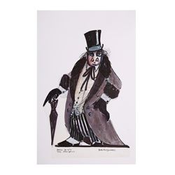 BATMAN RETURNS (1992) - Bob Ringwood Hand-painted Costume Design for The Penguin (Danny DeVito)