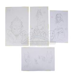 BATMAN & ROBIN (1997) - Hand-Drawn Poster Art Character Studies