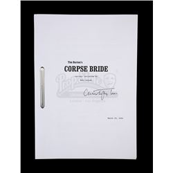 CORPSE BRIDE (2005) - Sir Christopher Lee's Personal Revised Script