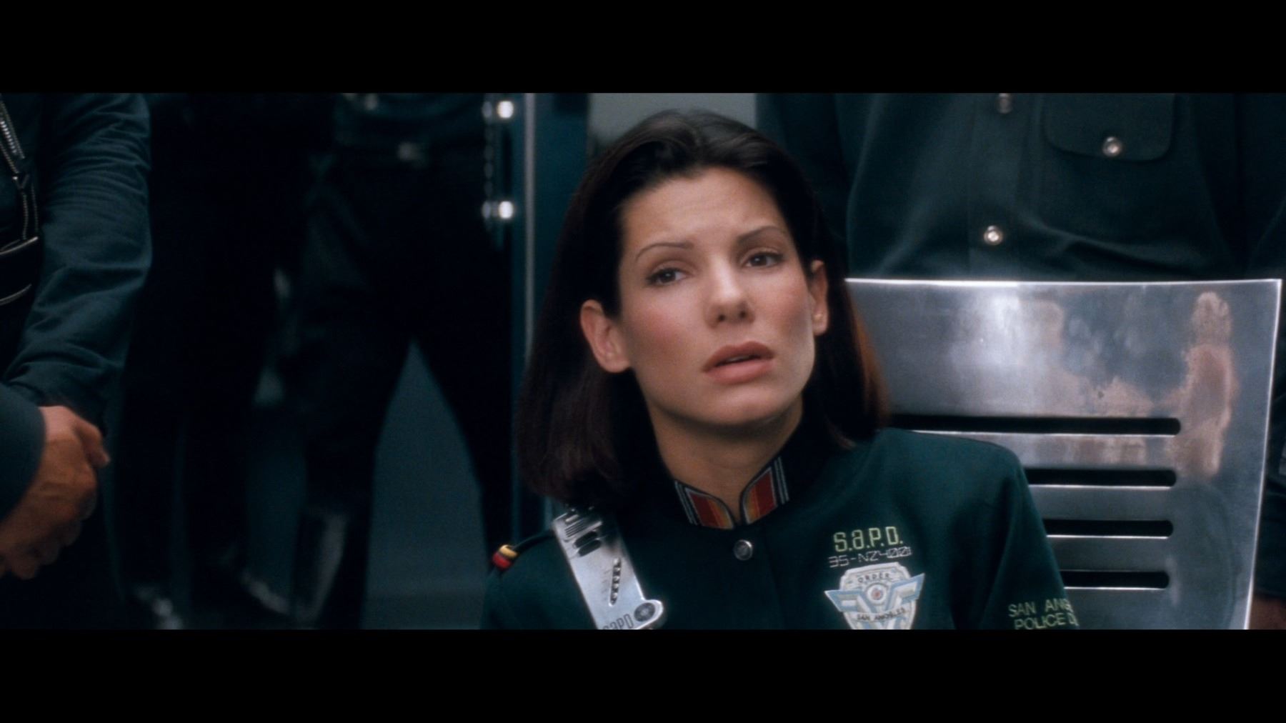DEMOLITION MAN 1993 Lenina Huxley s Sandra Bullock SAPD Shirt demolition-man-1993-lenina-huxley-s-sandra-bullock-sapd-shirt
