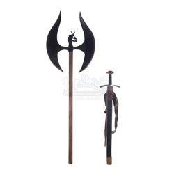 DRAGONHEART (1996) - Dragonslayer Axe and Knight Sword