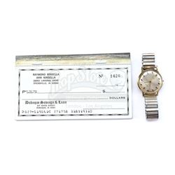 FIELD OF DREAMS (1989) - Kinsella Family Checkbook with Terence Mann's (James Earl Jones) Watch