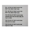 Image 2 : FIGHT CLUB (1999) - Fight Club Rules Sheet